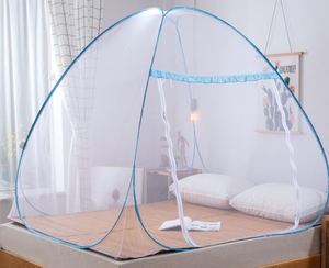 Lit simple automatique 1.8m Pop-Up Moustiquaire été usage domestique fil d'acier pliant anti-moustique rideau - Product Image 1