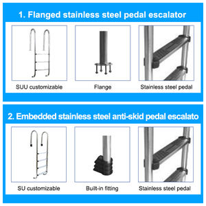 Échelle de <span class=keywords><strong>piscine</strong></span> à 3 marches Escabeau de pont - Product Image 5