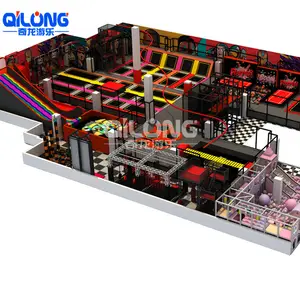 Parques temáticos <span class=keywords><strong>para</strong></span> niños, Plan de <span class=keywords><strong>negocios</strong></span> comercial, parque de trampolín pequeño <span class=keywords><strong>para</strong></span> interiores con campo Ninja - Product Image 3