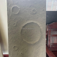 Panneaux muraux en pierre artificielle en terrazzo PU pour l'extérieur des villas, design moderne, ignifuge, dalle mince