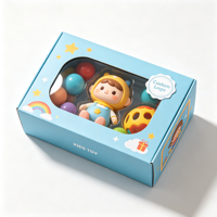 Scatole Personalizzate per Confezioni Regalo di Giocattoli con Finestra in Plastica Trasparente, Imballaggio Personalizzato in Carta per Giocattoli