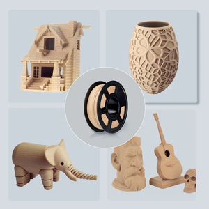 <span class=keywords><strong>Sunlu</strong></span> <span class=keywords><strong>Wood</strong></span> PLA Filament pour imprimante 3D Précision 1.75mm Résolution 0.02mm 15%-20% Poudre de bois infusée pour le moulage et l'impression 3D - Product Image 6