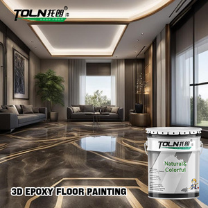 Bán buôn có độ bóng cao Epoxy sàn nghệ thuật sơn UV kháng không trượt sơn epoxy sơn nhà nước dựa trên kim loại Sàn epoxy - Product Image 1