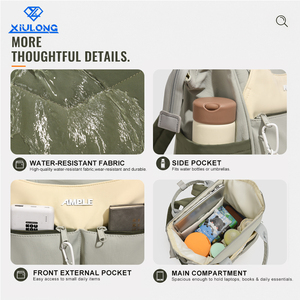 Mochila Impermeable para el Cuidado del Bebé, Diseño con Correa para Cochecito, Gran Capacidad, Múltiples Bolsillos, Bolsa de Viaje para Pañales - Product Image 3
