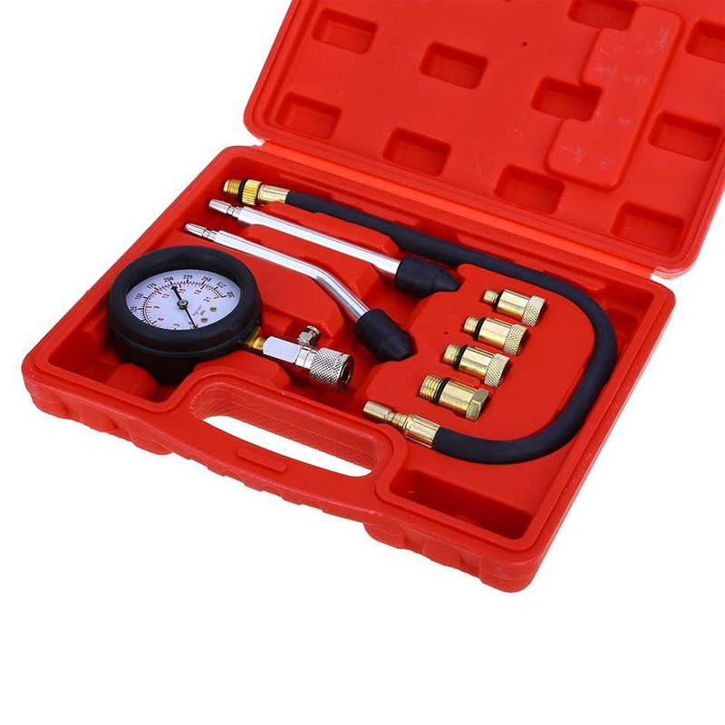Car Cylinder Pressure Gauge Automotive Engine Testing Gauge Test Tool Kit