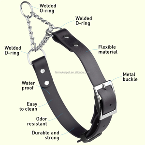 Có thể điều chỉnh PVC tráng Polyester Vải martingale cổ áo với kim loại khóa mềm con chó khai thác cho giám sát chặt chẽ trên đi chơi - Product Image 5