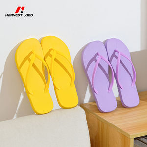 Tongs pour femmes été couleur unie haut de gamme sensation anti-dérapant plage Couple Clip sur pantoufles décontractées en gros pour les vêtements de plein air - Product Image 2