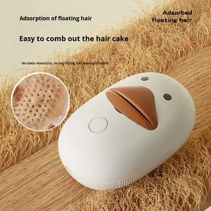 1 kendi kendini temizleme tarak şarj edilebilir buharlı fırça elektrikli ördek sprey tarak <span class=keywords><strong>Pet</strong></span> tarak plastik çevre dostu <span class=keywords><strong>Pet</strong></span> malzemeleri - Product Image 3