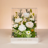 Roses éternelles fleurs conservées Rosas Eternas Preservadas 2024 Rose décorative pour toujours boîte cadeau Roses conservées