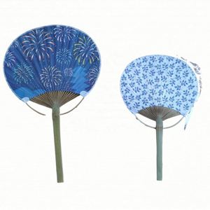 Factory Design Duplex Print <b>Pattern</b> Summer Bamboo Hand <b>Paper</b> Fan With Round Handle Paddle Fan Custom for Promotion Decoration - Product Image 6