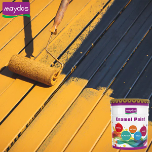 Pinturas al óleo anticorrosión de esmalte sintético negro blanco amarillo rojo azul para metal - Product Image 5