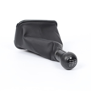 Manual Gear <b>Shift</b> <b>Knob</b> Leather Black 6 Speed For Volkswagen Bora Golf 4 Ergonomic Design - Product Image 5