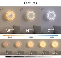 Lumière de nuit de détecteur de mouvement rechargeable CCT Éclairage de garde-robe réglable Led avec capteur Usb Rechargeable 1200mAh Led Sensor Lights