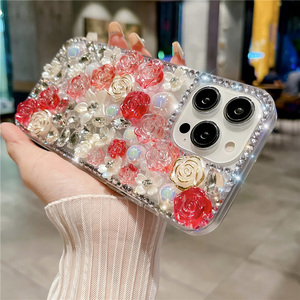 Bolsas de teléfono móvil Premium, funda de diamantes, Protector de casa para teléfono, accesorios para teléfono móvil para <span class=keywords><strong>iPhone</strong></span> 13 <span class=keywords><strong>Mini</strong></span> <span class=keywords><strong>12</strong></span> Pro 14 15, funda brillante - Product Image 2
