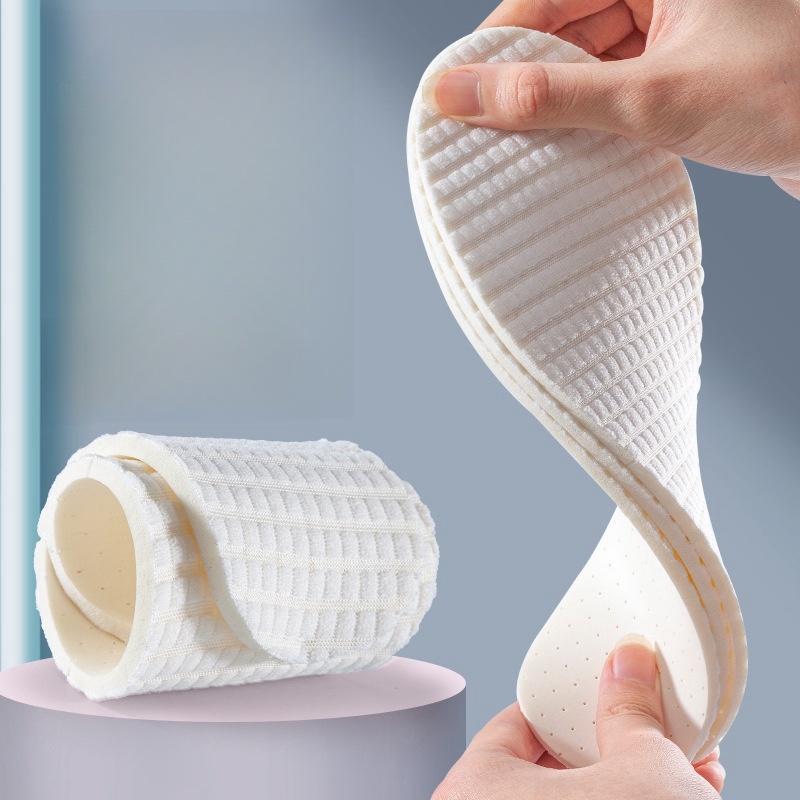 Washable Latex Shoe Insoles Breathable Barefoot