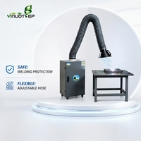 Nouvel extracteur de fumée industriel 2,2 kW à bras unique, purificateur de fumée portable, construction en acier au carbone, débit d'air de 3500 m³/h pour MIG