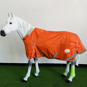 <span class=keywords><strong>Couverture</strong></span> de pluie d'<span class=keywords><strong>hiver</strong></span> pour <span class=keywords><strong>cheval</strong></span> orange en gros bon marché drap équin équestre avec couvre-cou standard - Product Image 2