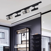 Design moderne Anti-éblouissement 9W 18W 27W Éclairage sur rail grillé à LED Réglable Réglable Éclairage sur rail rotatif à 360 degrés