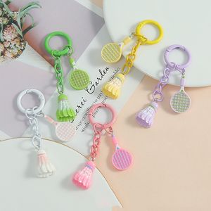 Llavero Creativo Multicolor con Mini Raqueta de Bádminton, Llavero con Raqueta de Bádminton, Adorno para Bolsos - Product Image 2