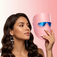 Nouveau Masque Facial de Thérapie par Lumière Rouge Populaire pour la Relaxation Musculaire, Masque de Thérapie par Lumière Rouge Infrarouge pour la Maison, le Bureau et la Clinique