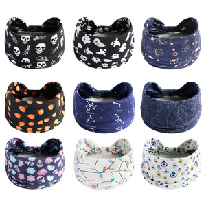 Decorazioni di Halloween in Fasce per Capelli per Donne e Ragazze, Fascia Elastica con Zucca e Teschio, Accessori per Capelli per Feste di Halloween - Product Image 3