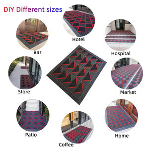 Paillasson extérieur domestique tapis d'entrée en caoutchouc tapis de sol porte porte style nordique commercial polypropylène tapis antidérapant - Product Image 5