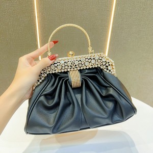 Nouvelle <span class=keywords><strong>Pochette</strong></span> de Soirée Tendance 2026 pour <span class=keywords><strong>Femme</strong></span>, Sac à Main Rigide Diamanté <span class=keywords><strong>avec</strong></span> Chaîne Amovible, Fermoir Anneau Ovale en Strass - Product Image 3