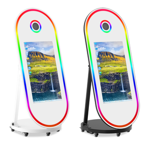 60 인치 타원형 거울 사진 부스 바퀴 카메라 결혼식 파티 셀카 사진 부스 기계 - Product Image 5