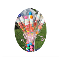 Offre Spéciale dessin animé aigre plat bonbons doux gelée sucette mélange bonbons guimauves brochettes Noël sucette gommes