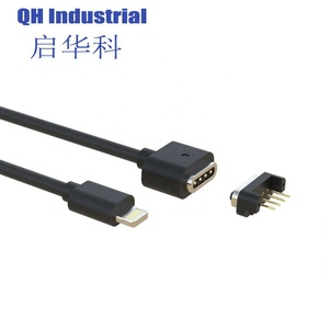Connecteur de <span class=keywords><strong>c</strong></span>âble de chargement magnétique, 4 broches, mâle et femelle, de Type <span class=keywords><strong>C</strong></span>, Pogo, adapté pour téléphones portables, pièces - Product Image 3