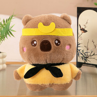 Peluche Kawaii Capybara en gros, thème Voyage en Occident, jouet en peluche doux pour décoration et cadeau