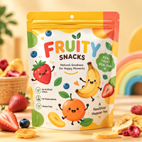 Sachets refermables personnalisés Packfortune pour aliments, sachets auto-scellants en aluminium pour fruits secs et snacks