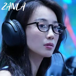 Y2K レトロオーバルハーフフレームメガネ女性用レター M <span class=keywords><strong>2026</strong></span> 新スタイルブルーライトブロック眼鏡黒ヒョウ柄眼鏡 - Product Image 2