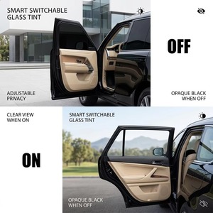 <span class=keywords><strong>Film</strong></span> intelligent commutable pour vitres de voiture 12V, auto-adhésif, teinté <span class=keywords><strong>occultant</strong></span>, télécommandé, en verre PDLC, pour la confidentialité - Product Image 3