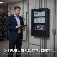 Panneau de commande d'alarme incendie adressable Honeywell By Notifier NFS2-3030 homologué UL, prend en charge 1 à 10 circuits