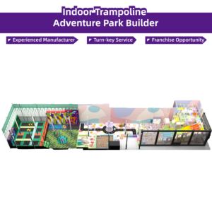 Bettaplay 532m² Parque Infantil Interior <span class=keywords><strong>Happy</strong></span> <span class=keywords><strong>Land</strong></span> con Trampolín y Castillo Inflable para Niños Comercial - Product Image 2
