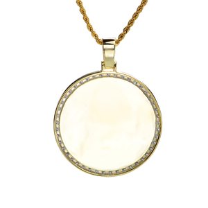 Hiphop Mens Jewelry Gravé Mémoire Médaillons Zircon 14k Or Cadre <span class=keywords><strong>Photo</strong></span> <span class=keywords><strong>Pendentif</strong></span> <span class=keywords><strong>Photo</strong></span> - Product Image 1