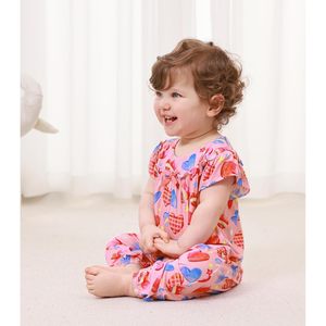Mono de bebé niña personalizado sin mangas de viscosa de bambú, conjunto de una pieza con bolsillos, transpirable para niños pequeños - Product Image 5