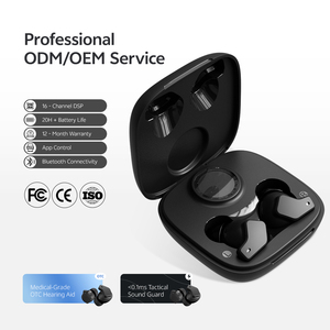 Audífono Híbrido Techmi y Tapón Electrónico 2 en 1, Dispositivo TWS OTC FDA con App para Pérdida Auditiva y Protección Táctica - Product Image 2