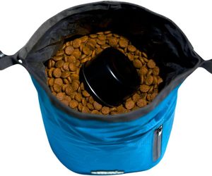 <span class=keywords><strong>Sac</strong></span> de voyage pour nourriture pour chien 1 tasse avec poche latérale zippée Conteneur de stockage de croquettes étanche pour la maison Road Trips Camping Boarding - Product Image 1