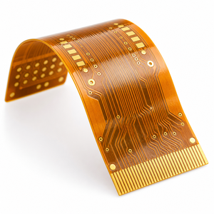Placa FPC sin Adhesivo, Flexible, de 2 Capas, 2L FCCL, Poliimida, ENIG, Gold Finger, Paso Fino, Personalizada, OEM - Product Image 1