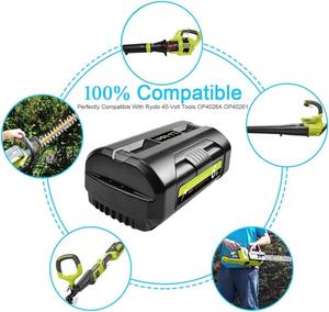 Batterie au lithium <span class=keywords><strong>40V</strong></span> 6.0Ah de remplacement pour batterie <span class=keywords><strong>Ryobi</strong></span> <span class=keywords><strong>40V</strong></span> OP40401 OP40602 OP4026 OP40501 OP40261, batterie pour <span class=keywords><strong>tondeuse</strong></span> à gazon <span class=keywords><strong>Ryobi</strong></span> <span class=keywords><strong>40V</strong></span> - Product Image 5