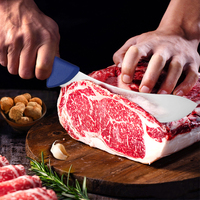 Couteau à dépecer professionnel de 6 pouces, antidérapant, tranchant et solide pour séparer la peau de la viande, pour la cuisine à domicile, l'abattoir, le restaurant