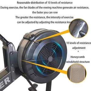 Nouvel équipement de fitness commercial SK Fitness pour la maison – <span class=keywords><strong>Rameur</strong></span> <span class=keywords><strong>à</strong></span> air haute intensité pour club - Product Image 3