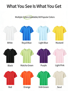 Camiseta Personalizada para Niños, Estilo Clásico, 100% Algodón, Peso Pesado, Logotipo Personalizado, Suministro Directo de Fábrica - Product Image 1