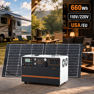 1500W 660Wh Portable Power Station for USA EU Home Backup Mobile <b>Solar</b> <b>Generator</b> Energy WS-3 LiFePO4 Battery Provides up to 10 Y - Product Image 1