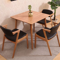 Tables de restaurant modernes en bois, meubles de bar, tables carrées en bois pour café, ensemble de tables