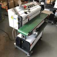 Vente directe d'usine LF1080B Machine à sceller à bande continue Sacs en plastique Machine à sceller à chaud Machine à sceller sous vide et à gonfler
