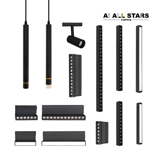 Factory Custom Assembly Convenient 5MM Ultra Thin Office Lighting Linear Magnet Track 48V Magnetic System Track