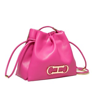 <span class=keywords><strong>CHHC</strong></span> Moda Tendencia Carta Zip Bucket Bag Casual Solo Hombro Crossbody PU Impermeable Ligero Lujo Textura Real - Product Image 5